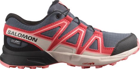 Zapatillas Trail Salomon Speedcross Impermeables Azul/Rosa Niño