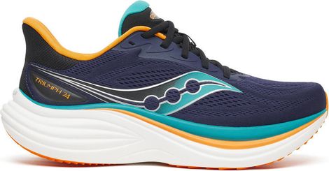 Chaussures Running Saucony Triumph 24 Bleu/Orange Homme
