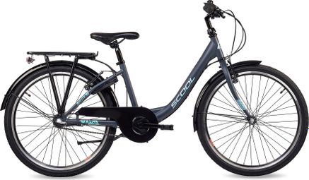 S’COOL chiX  vélo enfant  3 vitesses  Gris foncé/Turquoise