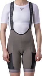 LeBram Off-Road Cargo korte fietsbroek voor dames, taupe