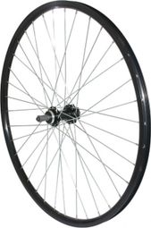 ROUE VTT 26″ P2R AVANT ALU NOIR DOUBLE PAROI MOY ALU BLOCAGE - Vélo Direct