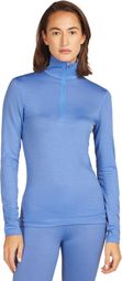 Baselayer Femme Icebreaker 1/2 Zip Merino 200 Oasis Bleu