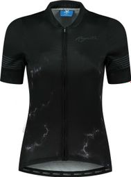 Maillot Manches Courtes Velo Rogelli Marble - Femme - Noir/Gris
