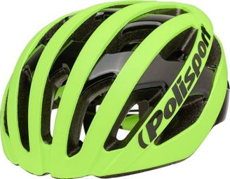 Polisport light pro casque de vélo jaune fluonoir