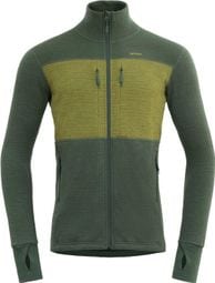 Men's Devold Egga Grid Merino Jacket Green