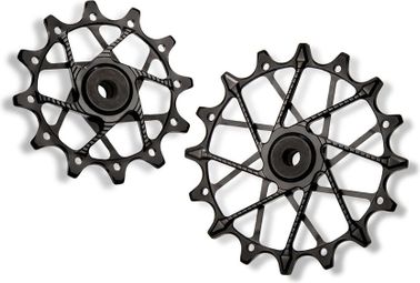 Coppia di ruote deragliatrici Garbaruk per Sram 11/12v nero