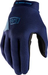 100% Guanti lunghi blu da donna Ridecamp