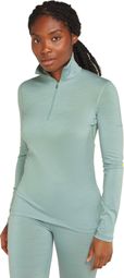 Baselayer Femme Icebreaker 1/2 Zip Merino 200 Oasis Vert