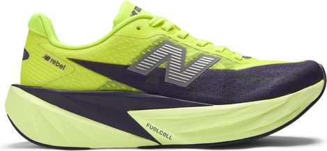 New Balance FuelCell Rebel v5 hardloopschoenen geel/blauw dames