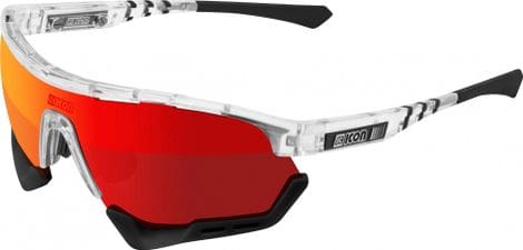 Scicon Sports Aerotech SCN PP Lunettes De Soleil De Performance Sportive (Scnpp Multimorror Rouge/Briller)