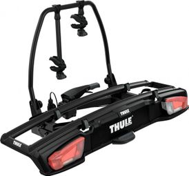 Thule VeloSpace XT Towbar Bike Rack 13 Pin - 2 bicicletas (compatible con bicicletas eléctricas) Negro