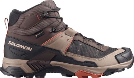 Salomon X Ultra 5 Mid GTX Wandelschoenen Bruin Heren