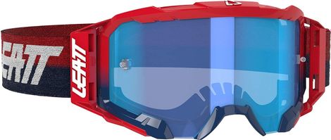 Masque Leatt Velocity 5.5 Rouge - Ecran bleu 52%