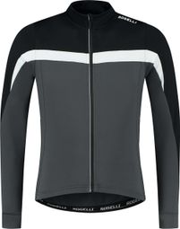 Maillot Manches Longues Velo Rogelli Course - Homme - Noir/Gris/Blanc