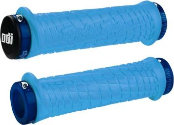 Paire de grips ODI-Troy Lee Designs Signature MTB Bleu 130 mm