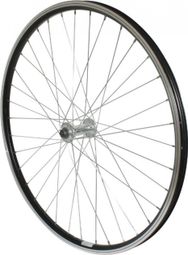 Roue vtt 26  p2r avant alu noir double paroi moy alu blocage