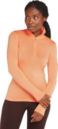 Women's Icebreaker 1/2 Zip Merino 260 Tech Orange Baselayer