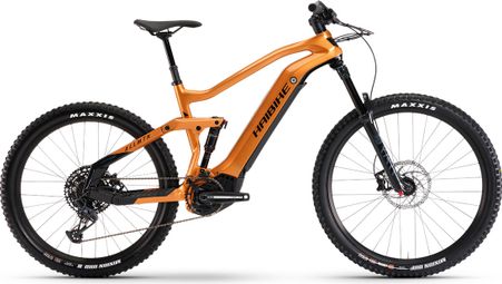 VTT Électrique Tout-Suspendu Haibike AllMtn CF 6.0 Sram GX/NX Eagle 12V 600 Wh 27.5'' Plus / 29'' Orange 2022 - Produit Reconditionné