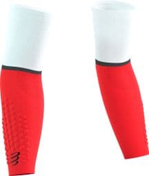 Compressport Armforce Ultralight Armlinge Weiß/Rot