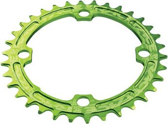 Race Face Narrow Wide Single Chainring 104mm BCD (Gaten schroefdraad) Green