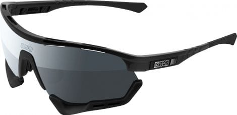 Scicon Sports Aerotech SCN PP XL Lunettes De Soleil De Performance Sportive (Scnpp Multimiror Silver/Luminosité Noire)