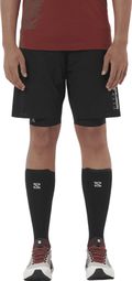 Salomon S/Lab Ultra 2-in-1 korte broek voor heren, zwart