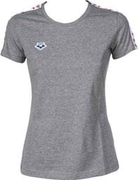 Arena Team Damen T-Shirt Grau / Weiß / Rot 