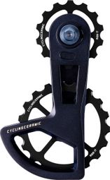 CyclingCeramic OSPW Race Umwerfer Käfig 14/19T für Shimano Ultegra / Ultegra Di2 und Dura-Ace / Dura-Ace Di2 11/12S Umwerfer Schwarz