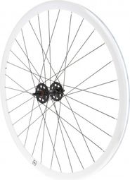 Roue Arrière Fixie Rodi - Jante Et Moyeu Rouge/noir - Pour Vélo Single Speed Ou Pignon Fixe