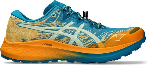 Chaussures Trail Asics Fuji Lite 5 Bleu/Orange Homme