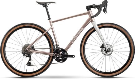 Raymon Territ Pro Gravel Bike with Shimano GRX 11-Speed Groupset, 700 mm Handlebar, Beige/Pink, 2026