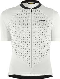 Maillot Manches Courtes Mavic Sequence Femme Blanc XS