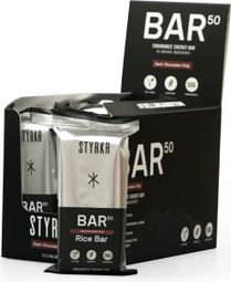 Styrkr BAR50 Pépites de chocolat noir Barre Énergétique Boîte de 12 pièces