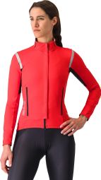 Chaqueta de manga larga Castelli Perfetto Ros 2 Roja para mujer