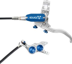 Frein Avant Hope Tech4 EVO TR4 Argent / Bleu Durite Standard