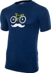 Camiseta de manga corta Bigote Rubb'r Azul