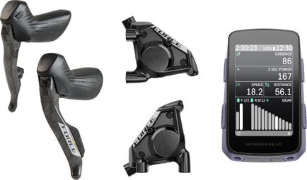 Kit Upgrade Sram Force E1 Freins + Compteur HammerHead Karoo