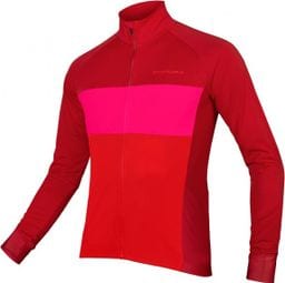 Maillot Manches Longues Endura FS260-Pro Jetstream Rouge/Rose
