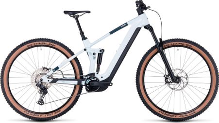 Cube Stereo Hybrid 140 HPC Pro 750 Electric Full Suspension MTB Shimano Deore 11S 750 Wh 29'' Frost White