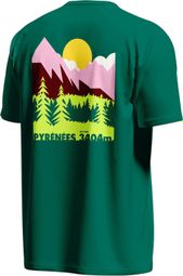 Maillot Manches Courtes BV Sport Lyocell Pyrénées Trek Summit Vert Unisexe