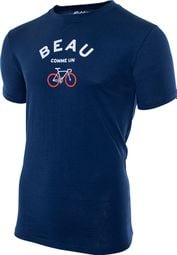 Rubb'r Beau Blau Kurzarm T-Shirt