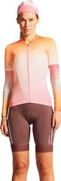 Maillot à manches courtes Craft ADV Endur Graphic Rose/Orange Femme