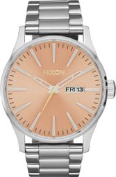 Unisex-Uhr Nixon Sentry Silver/Coral