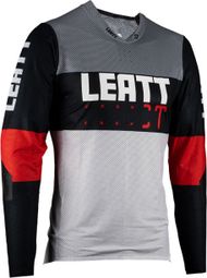 Leatt MTB Gravity 4.0 Grijs/Zwart/Rood Kindertrui met lange mouwen