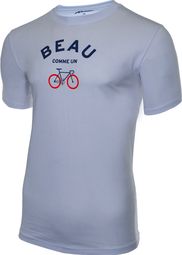 Camiseta blanca de manga corta Rubb'r Beau