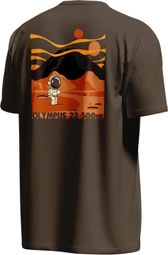 Camiseta de manga corta BV Sport Lyocell Olympus Trek Summit marrón unisex