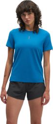 Maglietta da corsa Hoka EveryRun blu da donna