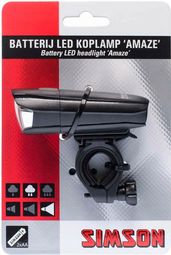 SIMSON phare Amaze batterie 25 lux cintre de guidon