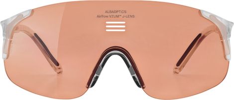 Alba Optics Jumbo Crystal Glossy Vzum Salmon Sunglasses