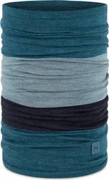 Move Block Teal Merino Neck Warmer
